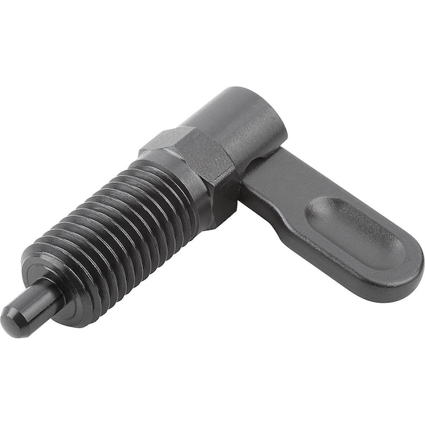 Cam-Action Indexing Plung W. Stop, Right, D=8, M20X1, 5, Form:A, Steel